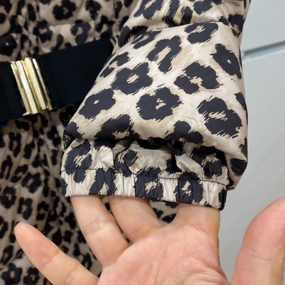 Leopard Printed Down Jacket For Girls - Picture 7 of 13